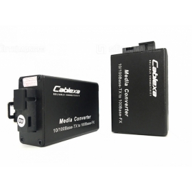 Converter quang 1 sợi singlemode 10/100 SC 20KM Cablexa Mini