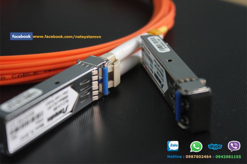 Module quang sfp Compufox GLC-EX-SMD-CO Cisco Compatible 1000BASE-EX SFP transceiver module for SMF, 1310-nm wavelength, 40km, extended operating temperature range and DOM support, dual LC/PC connector