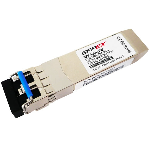 Cisco 10GBASE-LRM SFP+ transceiver module for MMF and SMF, 1310-nm wavelength, 220m, LC duplex connector